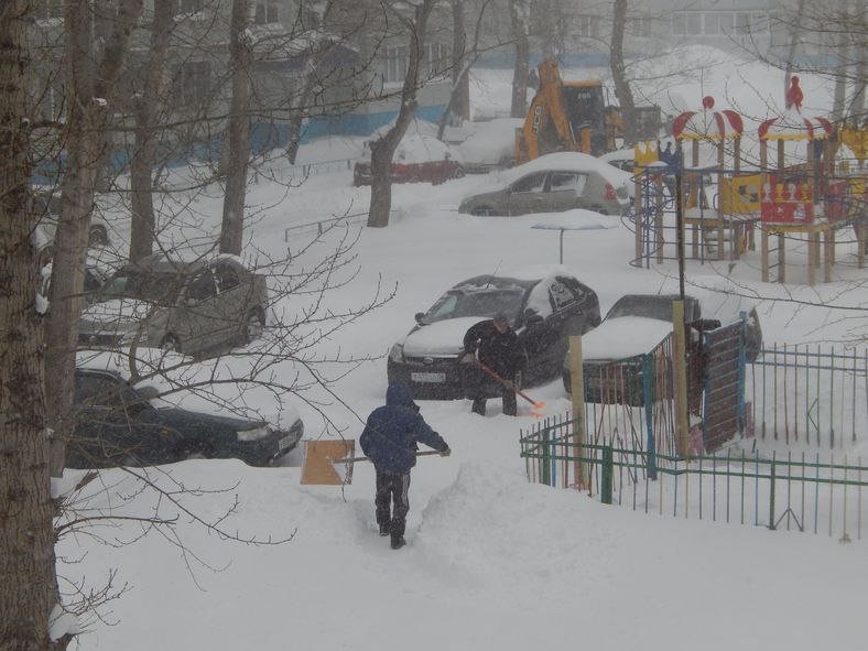 снег россия