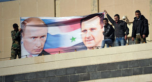 putin poster syria