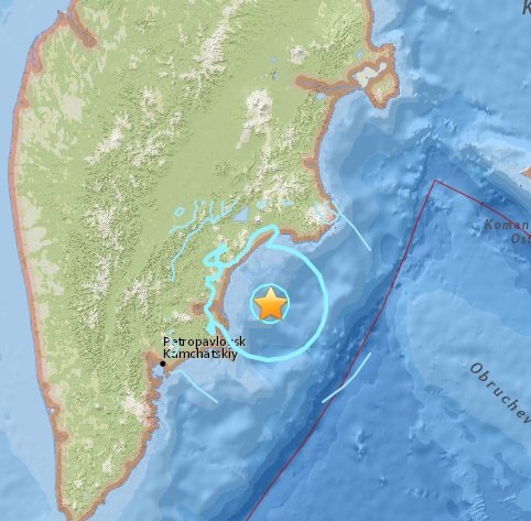 kamchatka earthquake 6.2 14.04