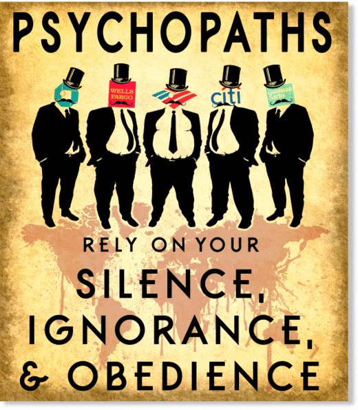 Психопаты полагаются на ваше молчание, невежество и послушание