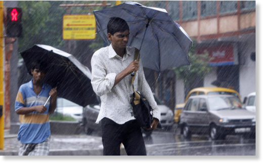 Сезон дождей в Индии часто сопровождается грозами