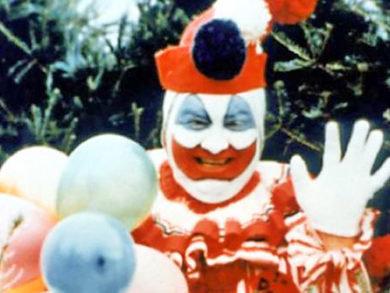 Джон Уэйн Гейси в образе клоуна Пого на детском празднике