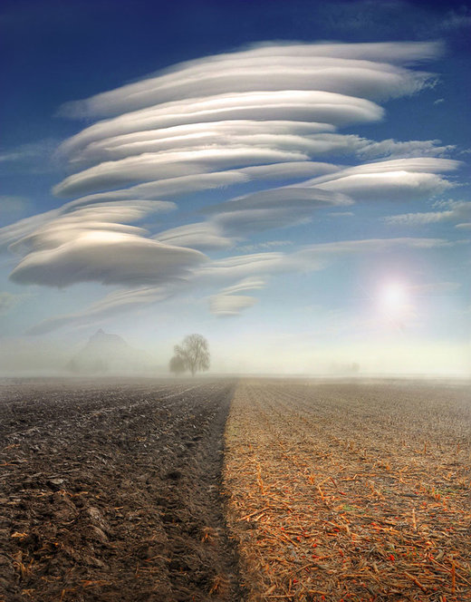 Lenticular clouds