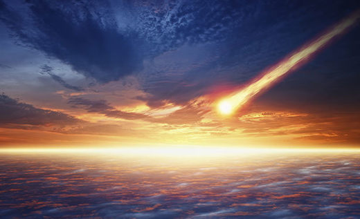 Нажмите, чтобы увеличить größerer Kometen-Einschlag vor 56 Millionen Jahren, Impakt, Comet meteor impact