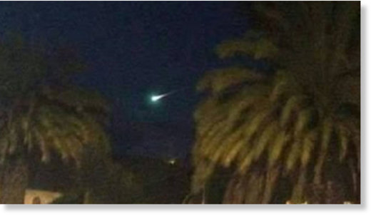 This bright green fireball exploded several times in the sky of Colombia and Venezuela on December 16, 2016. 