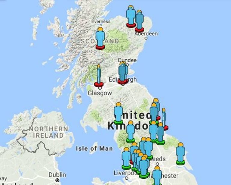 meteor fireball map northern UK
