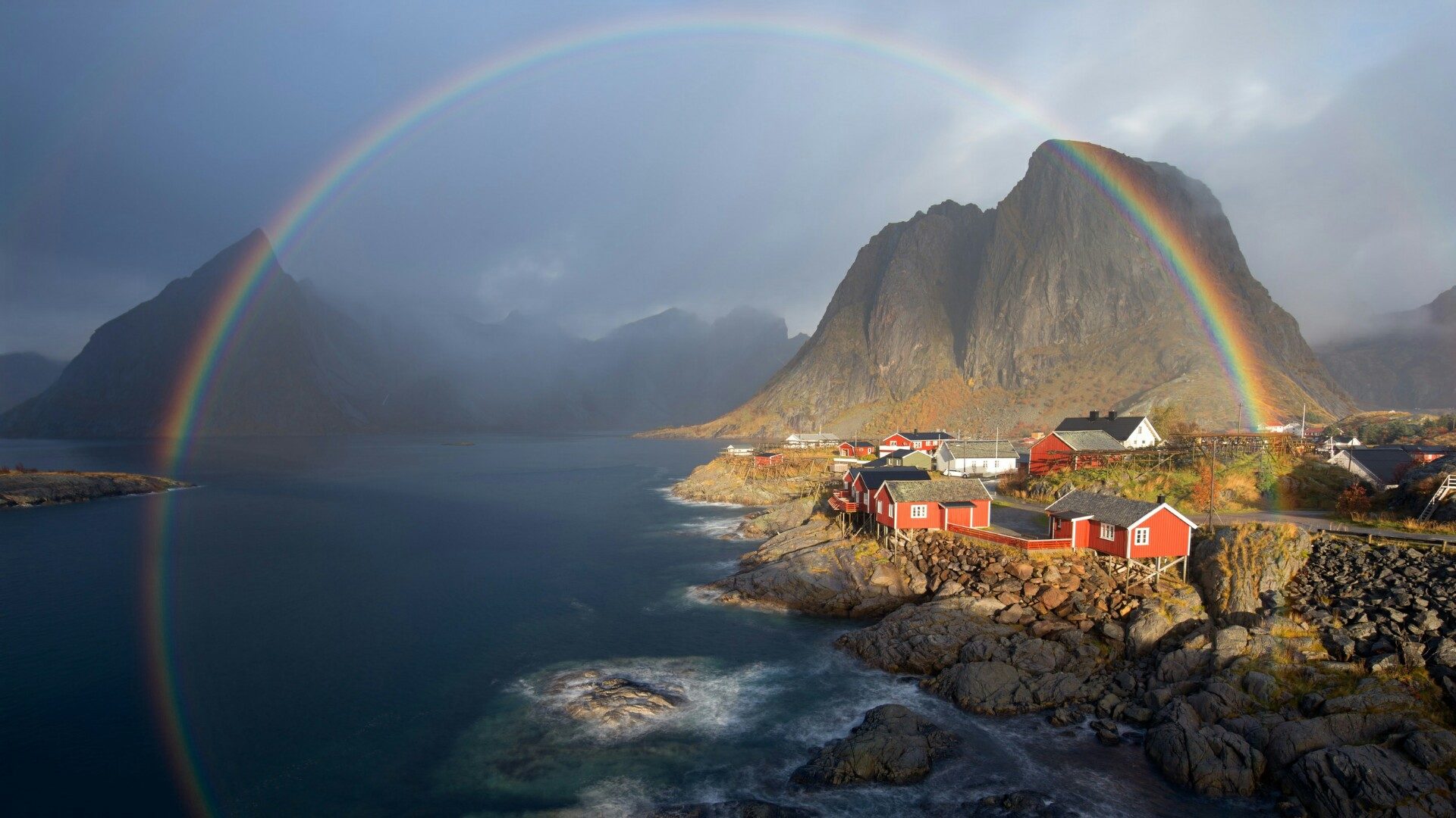 Нажмите, чтобы увеличить Rainbow over Hamnoy