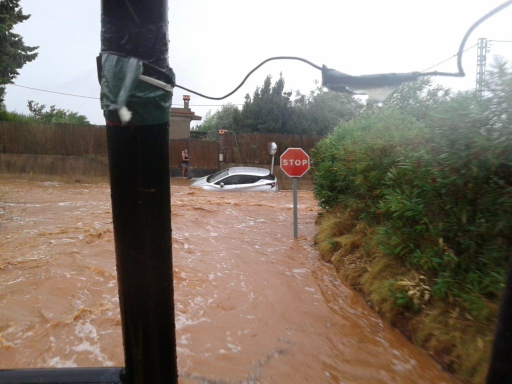 Floods in Benicarló, Castellón, Spain, 20 August 2019.