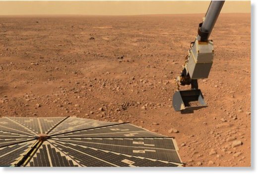 Примерно так происходит забор марсианского грунта