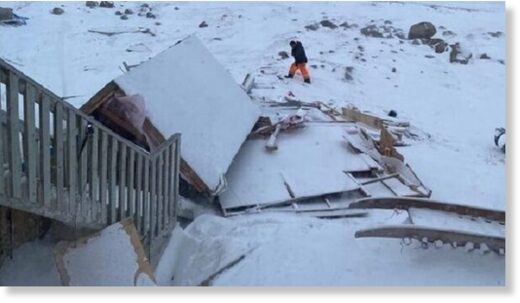 Рекордный зимний шторм со скоростью ветра 135 км/ч обрушился на Нунавут в Канаде