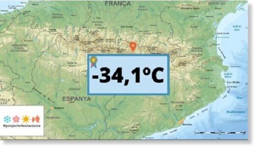 В Испании могла быть зафиксирована рекордно низкая температура