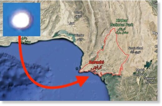 Пассажирский авиалайнер встретил НЛО недалеко от Карачи, Пакистан