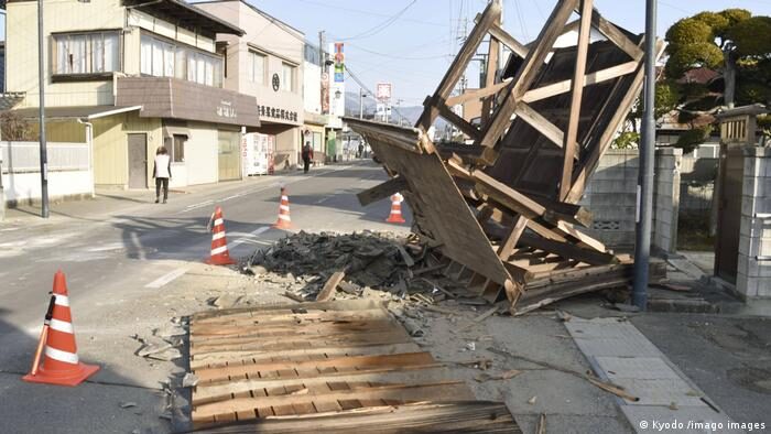 В Японии вновь произошло сильное землетрясение