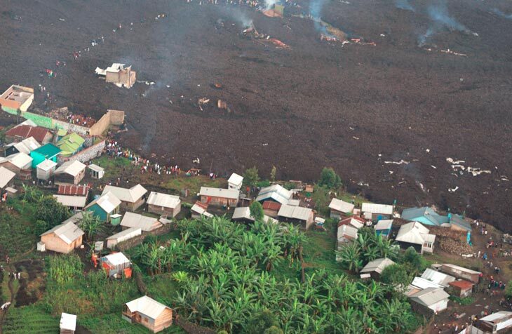 Жертвами извержения вулкана в ДР Конго стали как минимум 15 человек