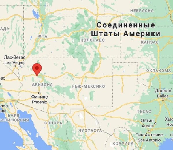 Падение метеорита зафиксировали в штате Аризона, США