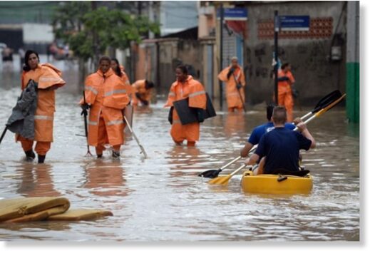 Части Бразилии переживают сильнейшие наводнения за всю историю наблюдений