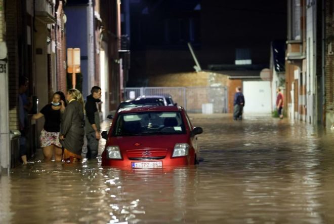 В Бельгии после сильных ливней снова произошли наводнения