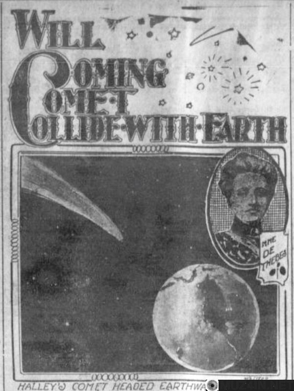 «Столкнётся ли грядущая комета с Землёй?» - спросила одна кентуккийская газета в 1907 году