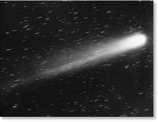 Фотография кометы Галлея, сделанная 29 мая 1910 года