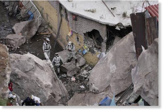 Сильный оползень в Мехико: валуны скалы обрушились на дома забрав жизнь как минимум 1 человека