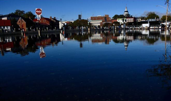 Самое сильное наводнение за десятилетие произошло в Чесапикском заливе