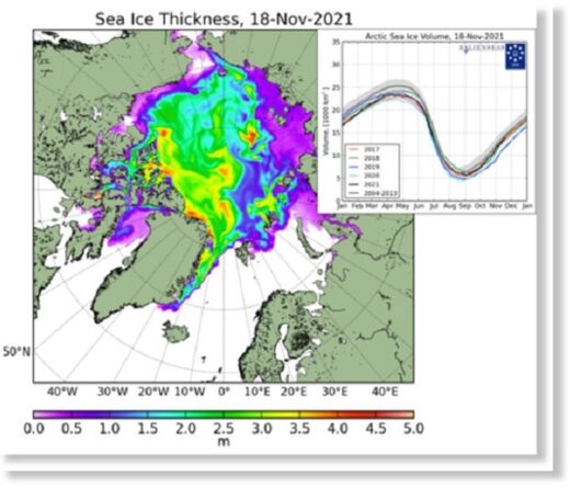 Площадь арктического морского льда в настоящее время вторая по величине за последние 15 лет и растет...