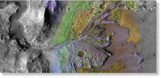 Подтверждено наличие органических молекул в кратере Джезеро на Марсе