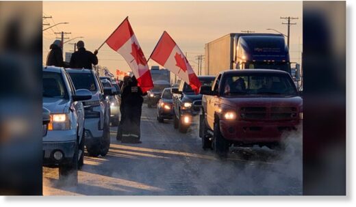 Канадские дальнобойщики едут в Оттаву на акцию протеста