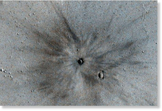 Специалисты NASA нашли на Марсе кратер от недавнего удара