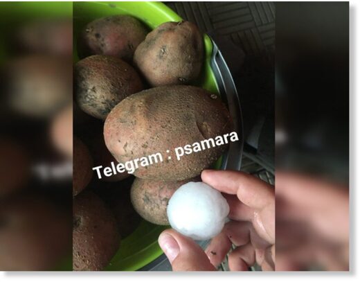 Самарскую область атаковал град размером с грецкий орех