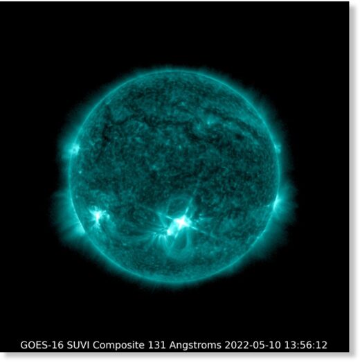 На Солнце 10 мая произошла мощная вспышка, направленная в сторону Земли