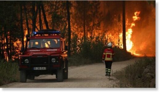 Лесные пожары бушуют в Испании, Франции и Португалии
