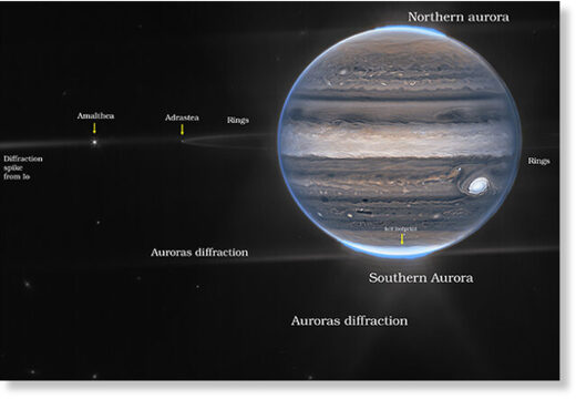 Опубликован детализированный снимок Юпитера от телескопа Уэбба