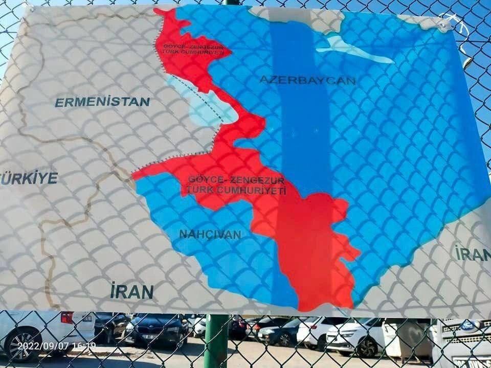 Районы эскалации и обозначение претензий Азербайджана на часть территории Армении