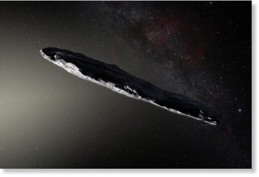Астрофизики объяснили, почему межзвездный астероид Оумуамуа движется с ускорением