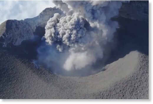 Крупные извержения вулканов