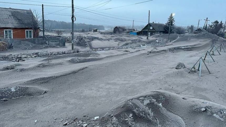 Информцентр УКМР. Последствия пеплопада в поселке Козыревск
