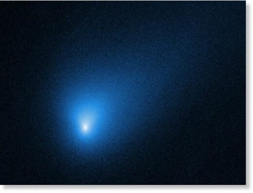 Изображение межзвёздной кометы 2I/Borisov, полученное телескопом «Хаббл» в октябре 2019 г.