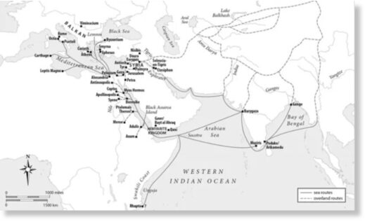Схема путей в древнем мире
