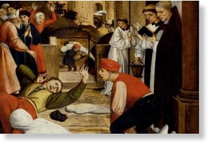 Вспышка чумы в Италии в VII веке, художник Жозе Лиферинкс