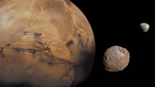Mars, Phobos and Deimos