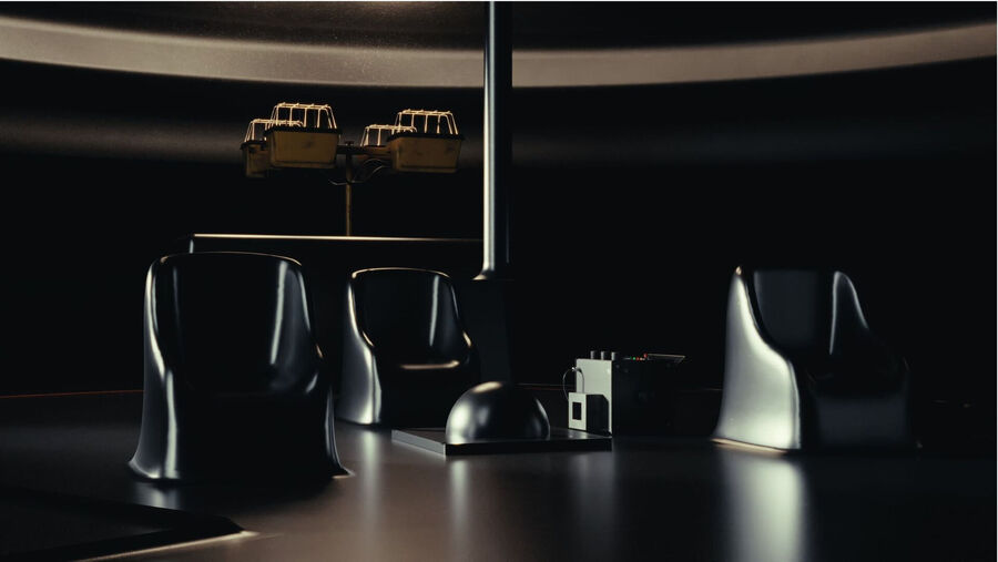 The interior of Bob Lazar’s “sport model,” recreated by Project Gravitaur.