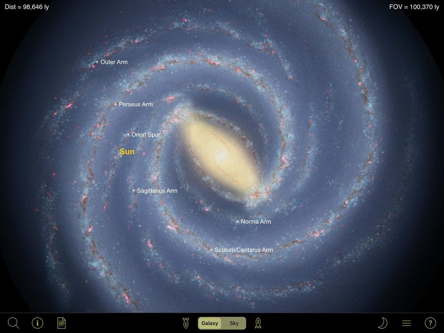 From the Our Galaxy app.