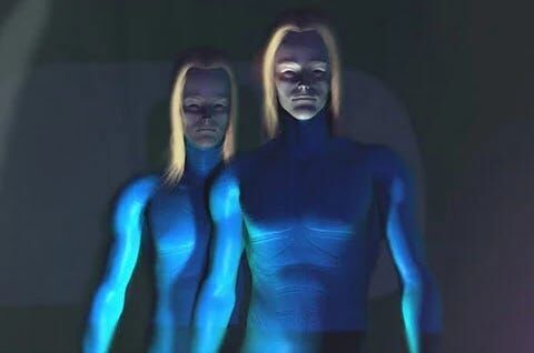 Artistic depiction of so-called Nordic aliens.