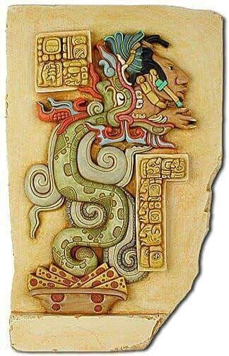 Mayan serpent god Kukulkan, their name for Quetzalcoatl.