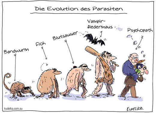parasit evolution, psychopath